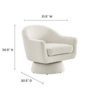Modway Astral Boucle Fabric Swivel Chair by Modway-EEI-6359