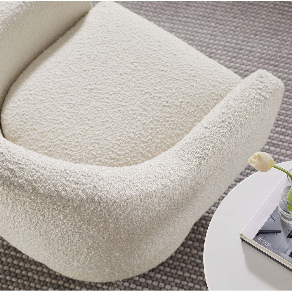 Modway Astral Boucle Fabric Swivel Chair by Modway-EEI-6359