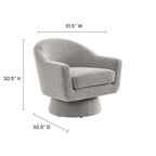 Modway Astral Boucle Fabric Swivel Chair by Modway-EEI-6359