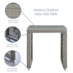 EEI-3595 Aura 3 Piece Outdoor Patio Wicker Rattan Set by Modway