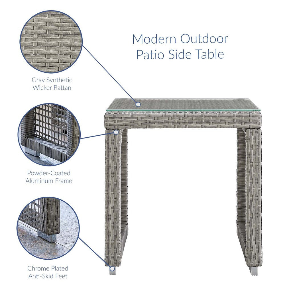 EEI-3595 Aura 3 Piece Outdoor Patio Wicker Rattan Set by Modway