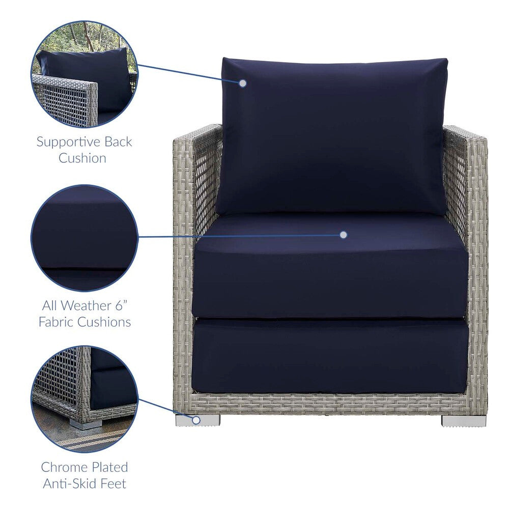 EEI-3595 Aura 3 Piece Outdoor Patio Wicker Rattan Set by Modway