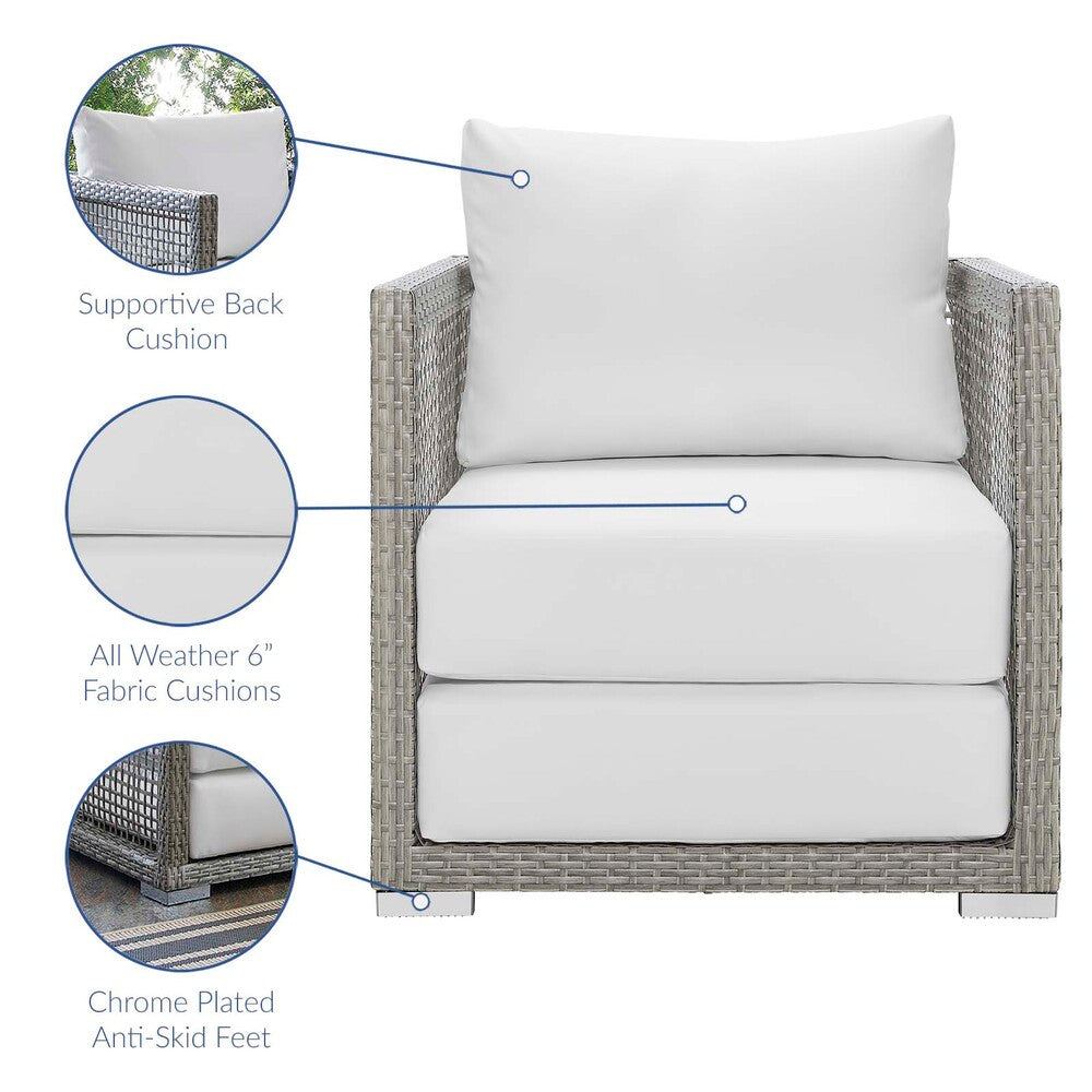 EEI-3595 Aura 3 Piece Outdoor Patio Wicker Rattan Set by Modway