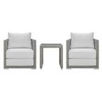EEI-3595 Aura 3 Piece Outdoor Patio Wicker Rattan Set by Modway