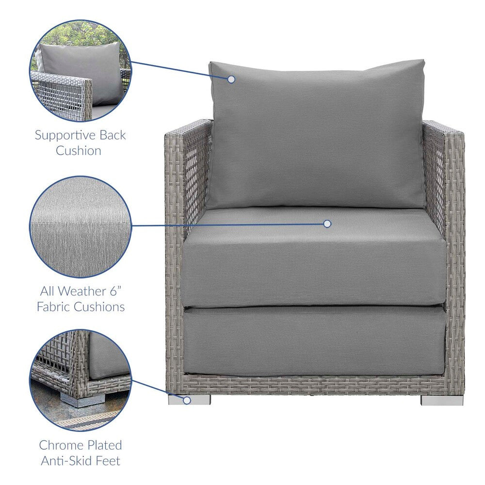 EEI-3597 Aura 3 Piece Outdoor Patio Wicker Rattan Set by Modway
