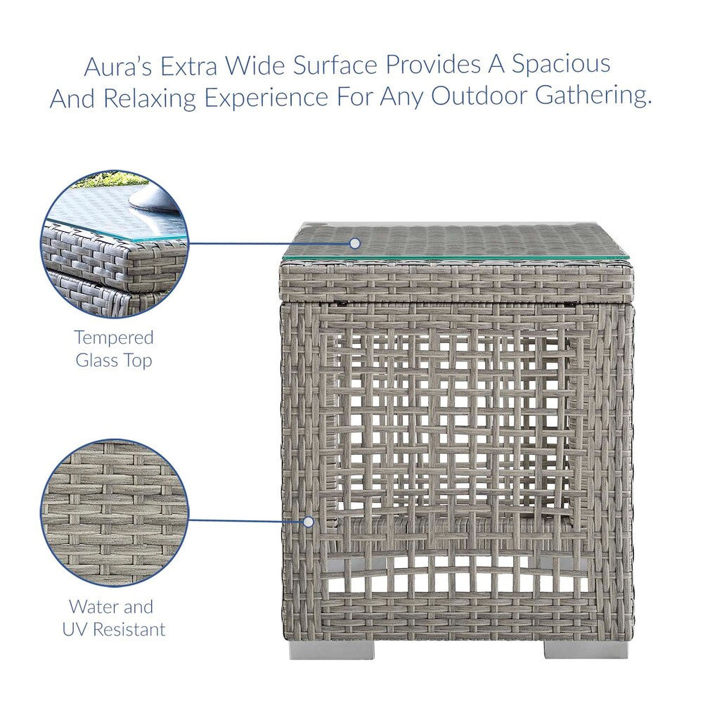 EEI-3597 Aura 3 Piece Outdoor Patio Wicker Rattan Set by Modway