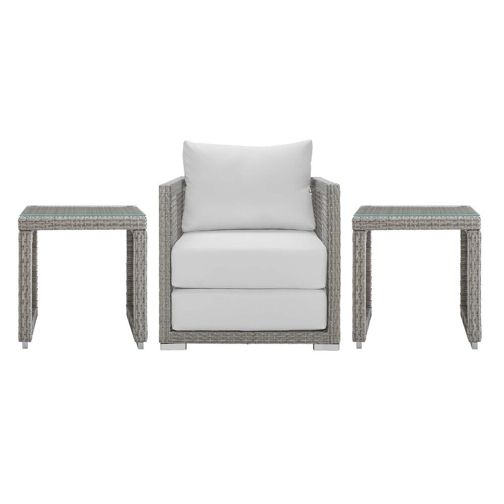 EEI-3597 Aura 3 Piece Outdoor Patio Wicker Rattan Set by Modway