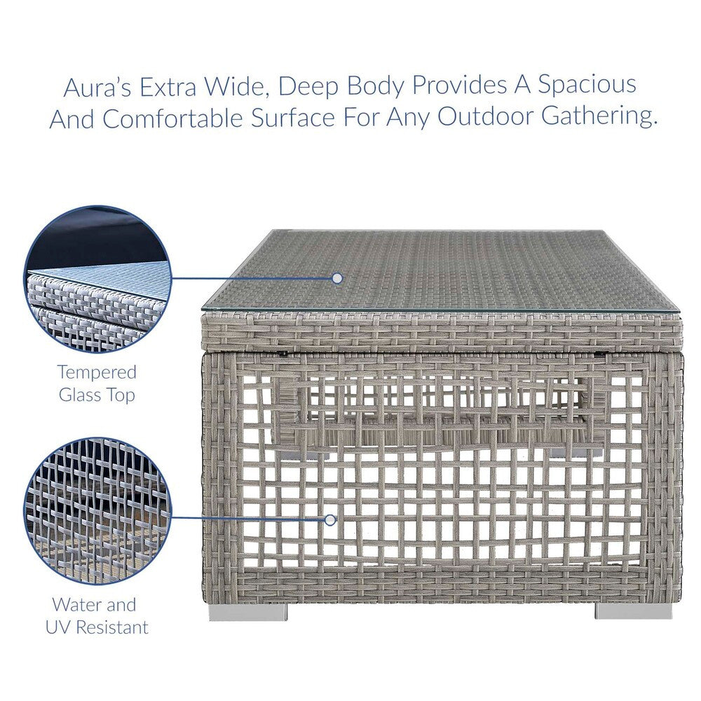 EEI-3598 Aura 3 Piece Outdoor Patio Wicker Rattan Set by Modway