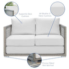 EEI-3598 Aura 3 Piece Outdoor Patio Wicker Rattan Set by Modway