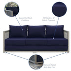 EEI-3599 Aura 3 Piece Outdoor Patio Wicker Rattan Set by Modway