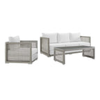 EEI-3599 Aura 3 Piece Outdoor Patio Wicker Rattan Set by Modway