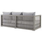 EEI-3596 Aura 4 Piece Outdoor Patio Wicker Rattan Set by Modway