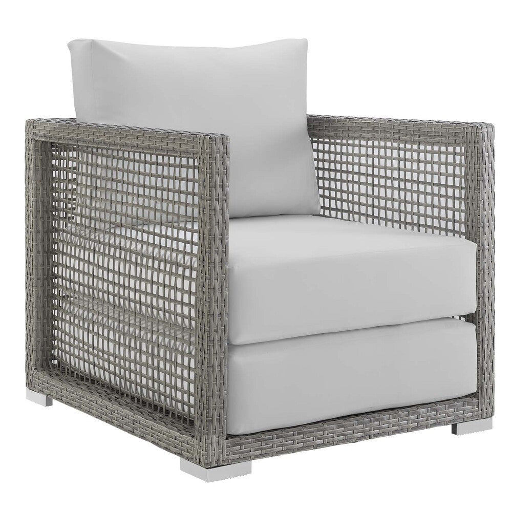 EEI-3596 Aura 4 Piece Outdoor Patio Wicker Rattan Set by Modway