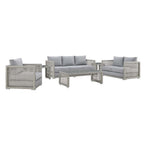 EEI-3559 Aura 6 Piece Outdoor Patio Wicker Rattan Set by Modway