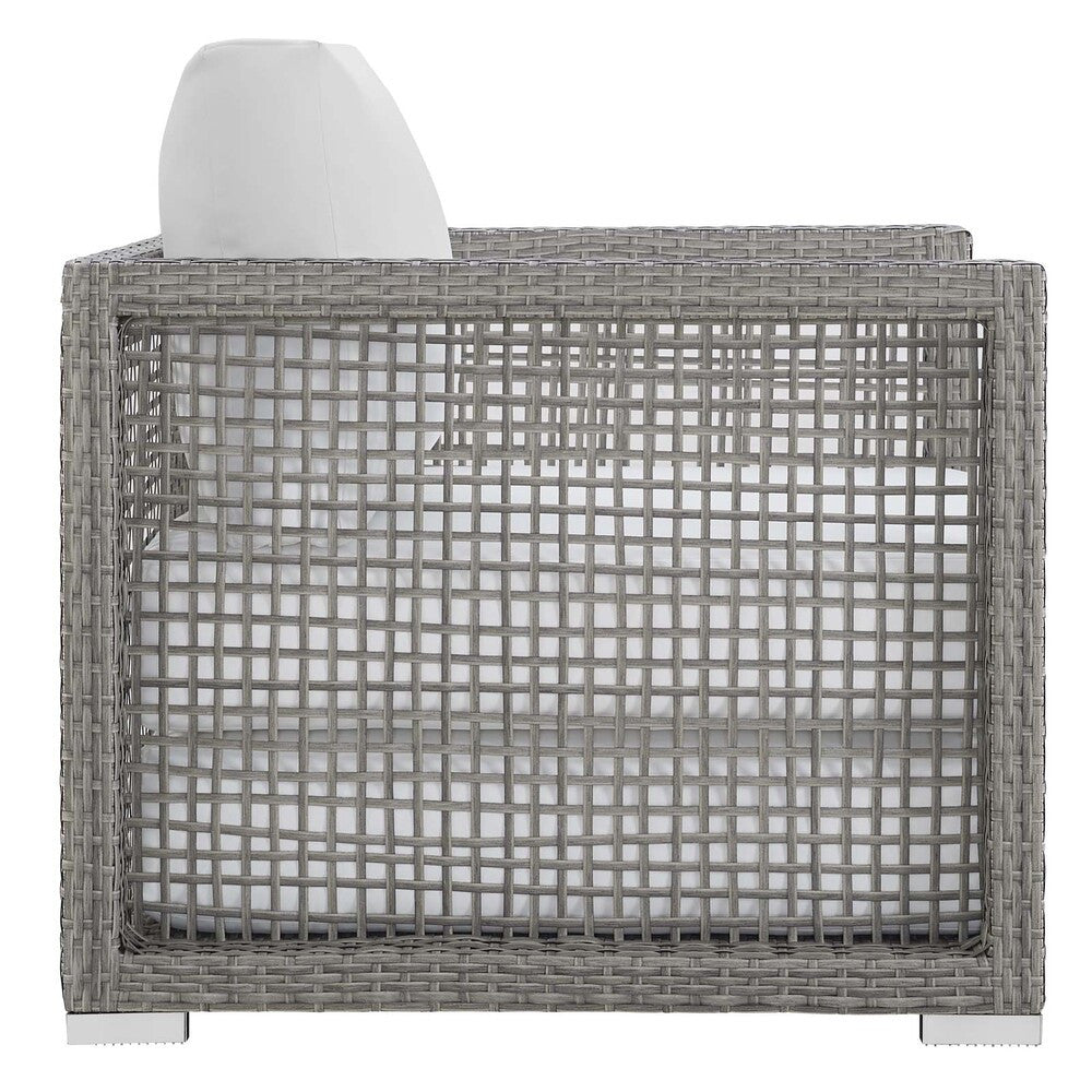 EEI-3559 Aura 6 Piece Outdoor Patio Wicker Rattan Set by Modway