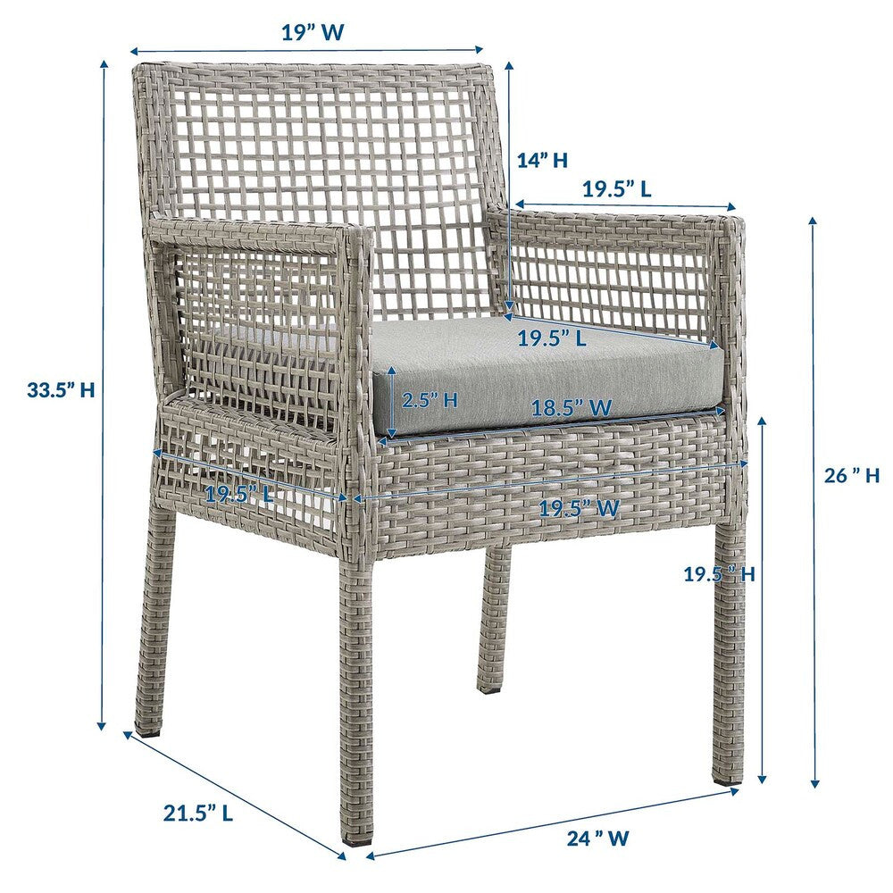 EEI-3560 Aura 7 Piece Outdoor Patio Wicker Rattan Set by Modway