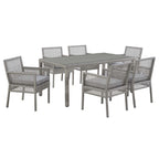 EEI-3560 Aura 7 Piece Outdoor Patio Wicker Rattan Set by Modway