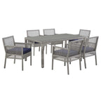 EEI-3560 Aura 7 Piece Outdoor Patio Wicker Rattan Set by Modway