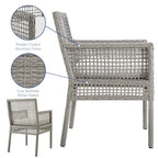 EEI-3560 Aura 7 Piece Outdoor Patio Wicker Rattan Set by Modway