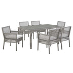 EEI-3560 Aura 7 Piece Outdoor Patio Wicker Rattan Set by Modway
