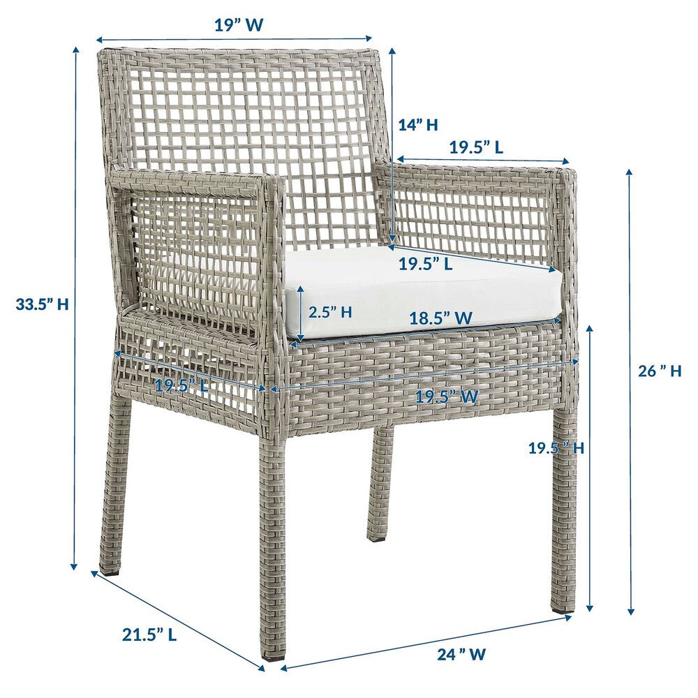 EEI-2920 Aura Outdoor Patio Wicker Rattan Dining Armchair by Modway