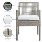 EEI-3561 Aura Outdoor Patio Wicker Rattan Dining Armchair Set of 2 by Modway