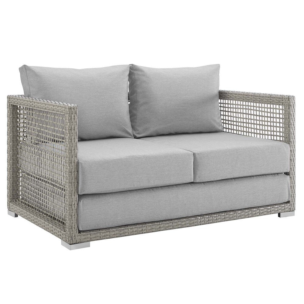 EEI-2924 Aura Outdoor Patio Wicker Rattan Loveseat by Modway