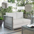 EEI-2924 Aura Outdoor Patio Wicker Rattan Loveseat by Modway