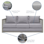 EEI-2923 Aura Outdoor Patio Wicker Rattan Sofa by Modway