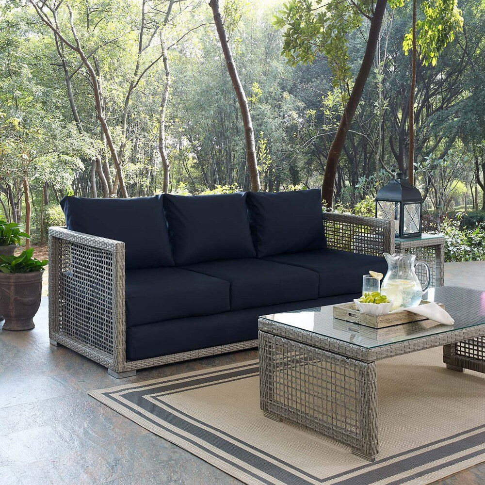 EEI-2923 Aura Outdoor Patio Wicker Rattan Sofa by Modway