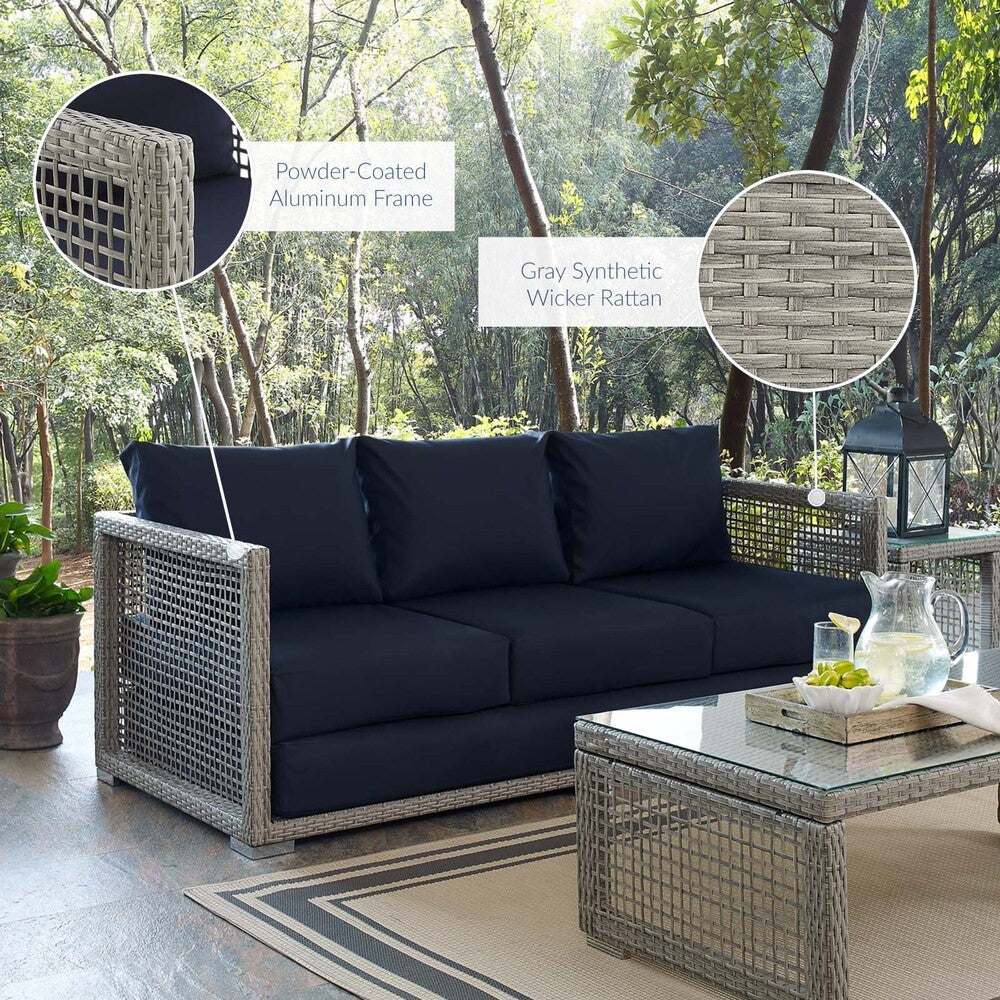 EEI-2923 Aura Outdoor Patio Wicker Rattan Sofa by Modway