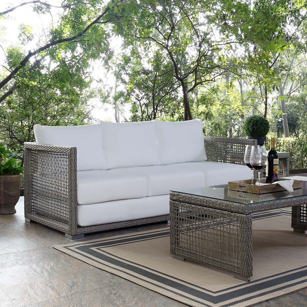 EEI-2923 Aura Outdoor Patio Wicker Rattan Sofa by Modway