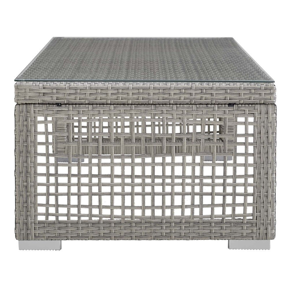 EEI-2919-GRY Aura Rattan Outdoor Patio Coffee Table by Modway