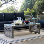 EEI-2919-GRY Aura Rattan Outdoor Patio Coffee Table by Modway