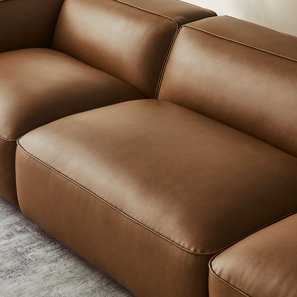 Modway Auren 3-Piece Upholstered Vegan Leather Modular Sofa by Modway-EEI-7132