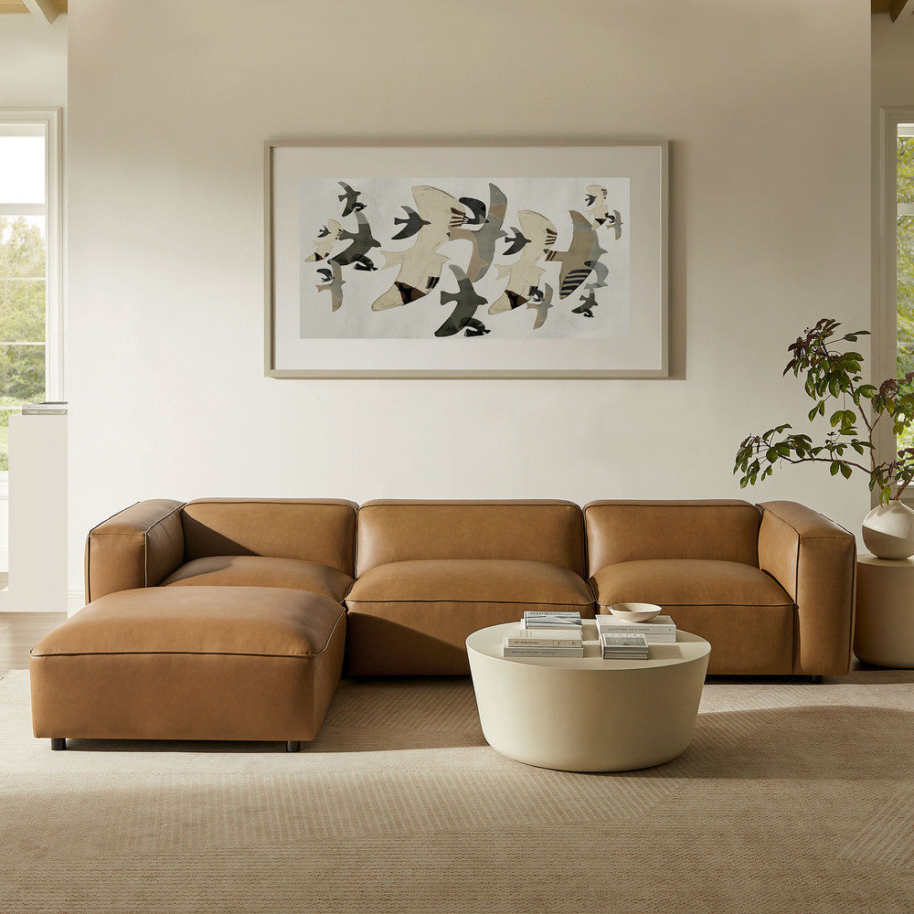 Modway Auren 4-Piece Vegan Leather Modular Sofa Set by Modway-EEI-7128