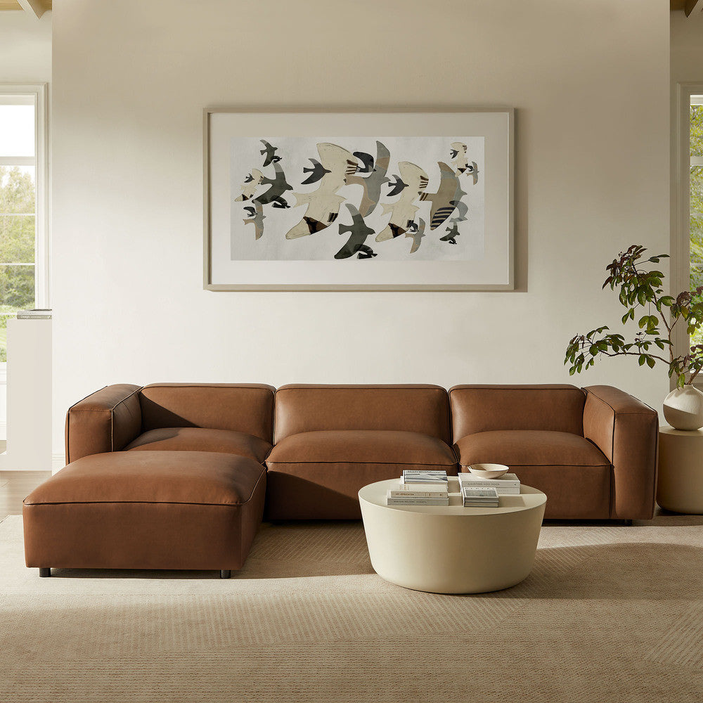 Modway Auren 4-Piece Vegan Leather Modular Sofa Set by Modway-EEI-7128