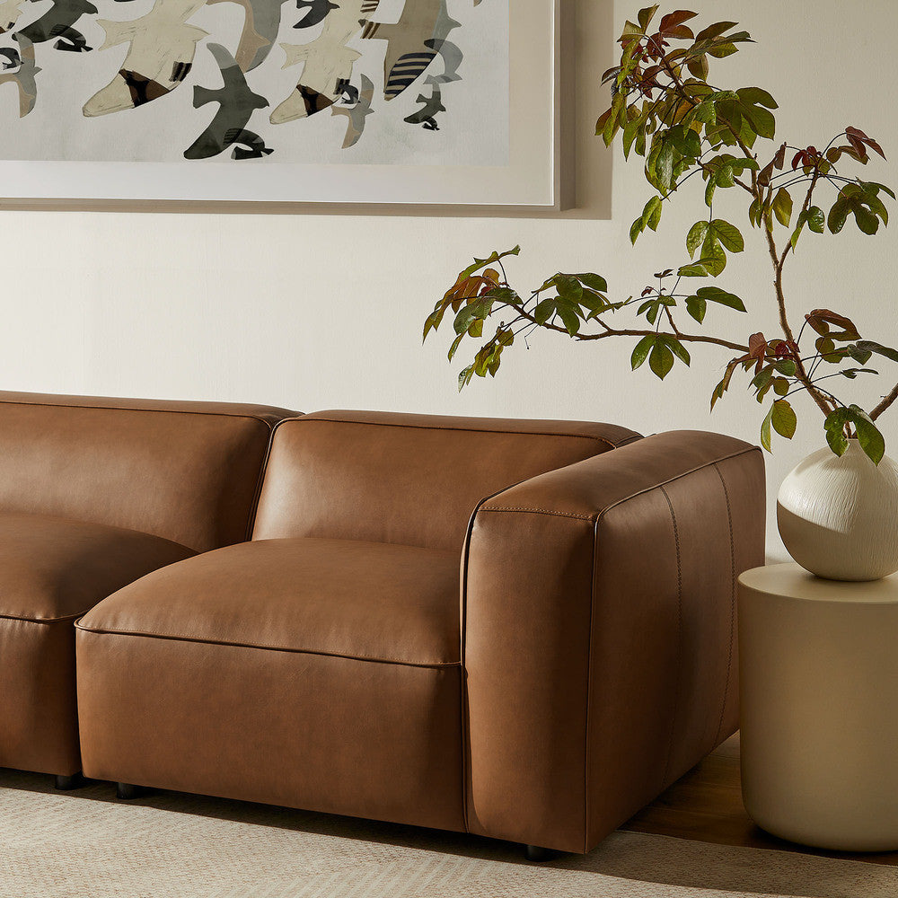 Modway Auren 4-Piece Vegan Leather Modular Sofa Set by Modway-EEI-7128