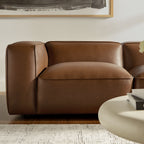 Modway Auren 5-Piece Upholstered Vegan Leather Modular L-Shaped Sofa by Modway-EEI-7129