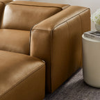 Modway Auren 5-Piece Upholstered Vegan Leather Modular U-Shaped Sofa by Modway-EEI-7131