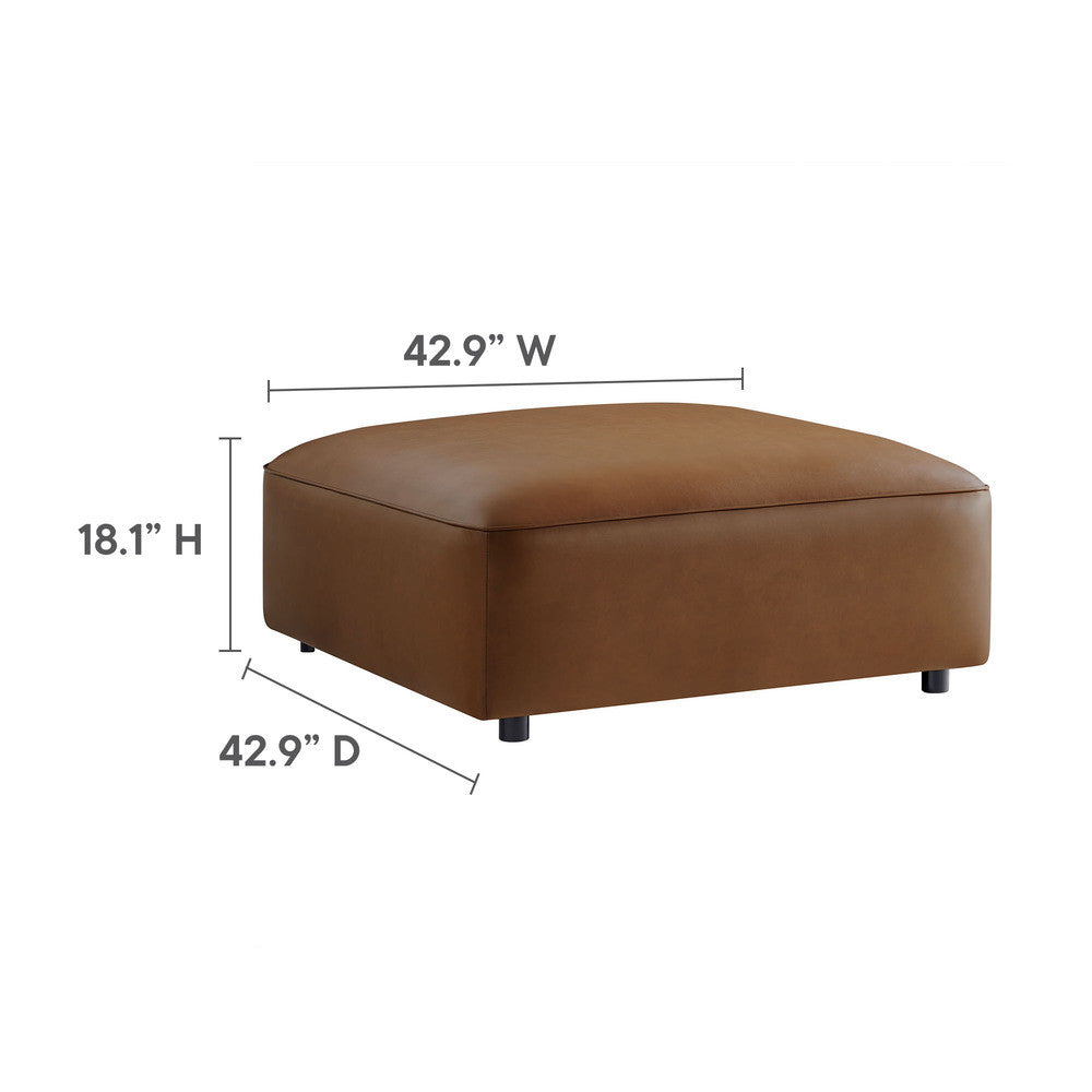 Modway Auren 6-Piece Upholstered Vegan Leather Modular Sofa by Modway-EEI-7134