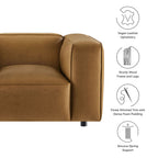 Modway Auren Upholstered Vegan Leather Modular Armchair by Modway-EEI-7120