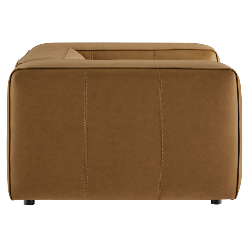 Modway Auren Upholstered Vegan Leather Modular Armchair by Modway-EEI-7120