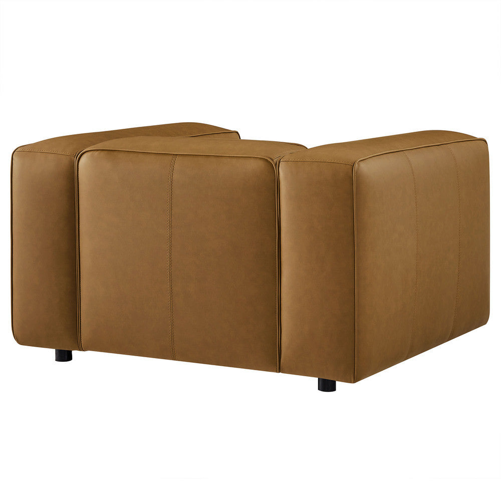 Modway Auren Upholstered Vegan Leather Modular Armchair by Modway-EEI-7120