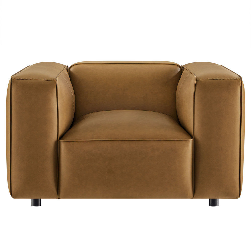 Modway Auren Upholstered Vegan Leather Modular Armchair by Modway-EEI-7120