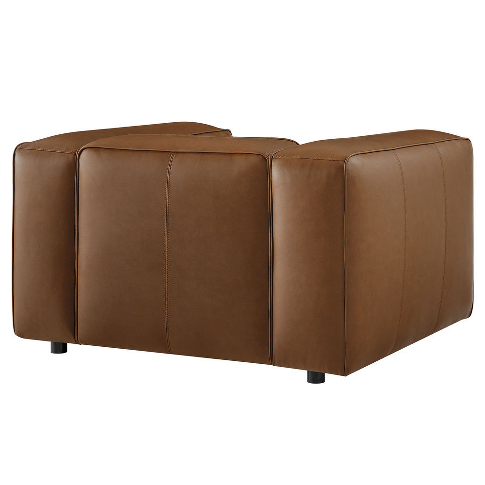 Modway Auren Upholstered Vegan Leather Modular Armchair by Modway-EEI-7120