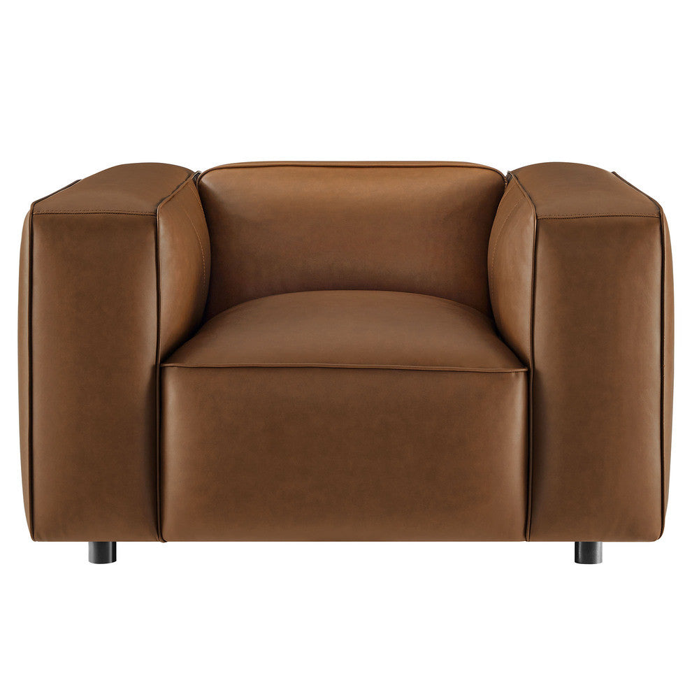 Modway Auren Upholstered Vegan Leather Modular Armchair by Modway-EEI-7120