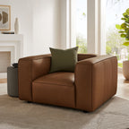 Modway Auren Upholstered Vegan Leather Modular Armchair by Modway-EEI-7120