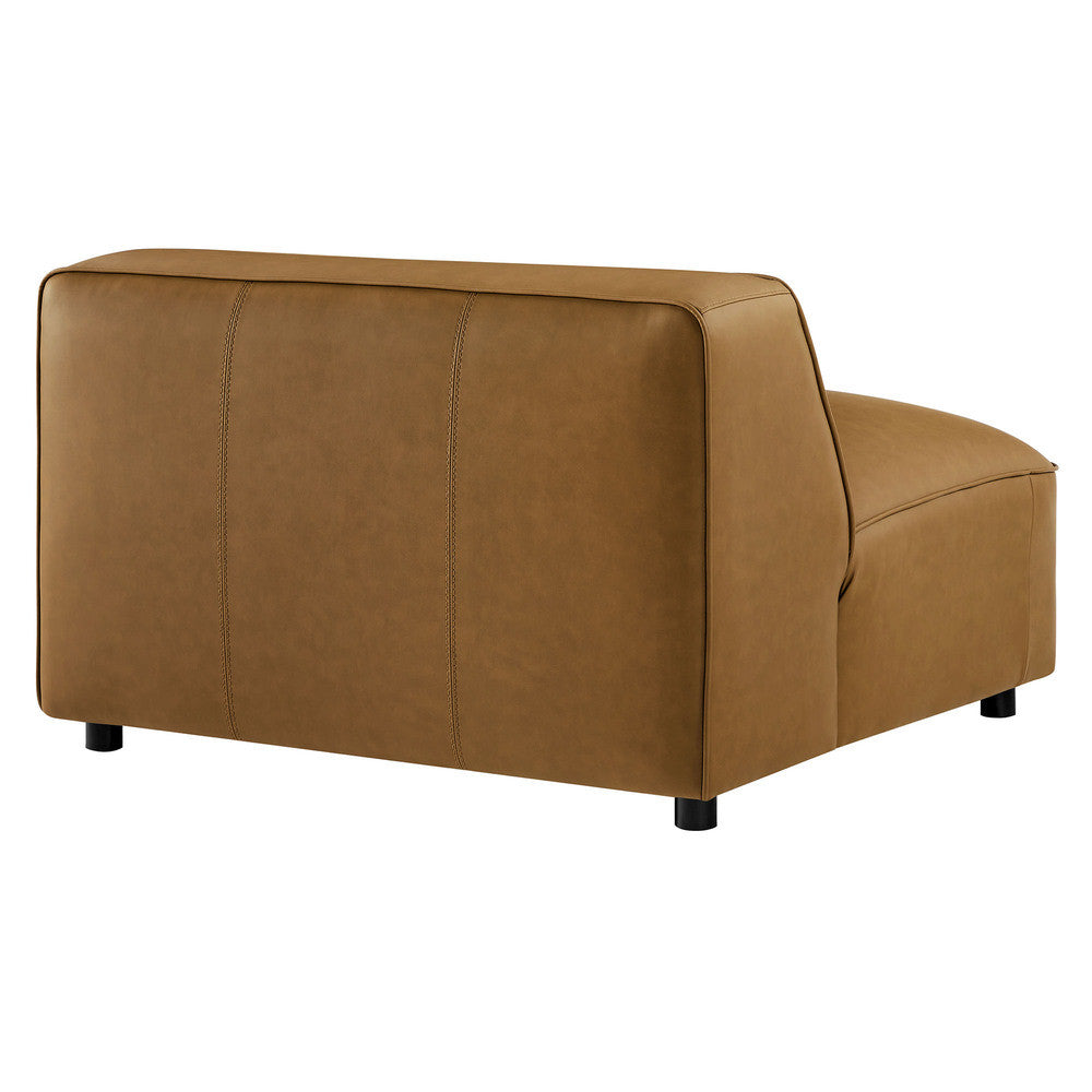 Modway Auren Upholstered Vegan Leather Modular Armless Chair by Modway-EEI-7121