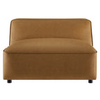 Modway Auren Upholstered Vegan Leather Modular Armless Chair by Modway-EEI-7121